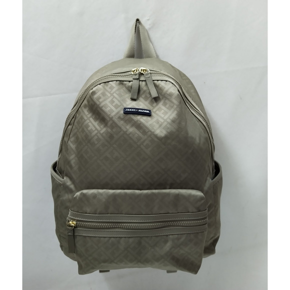 Tommy Hilfiger Gray Nylon Top Handle Zipper Closure Backpack main image 9